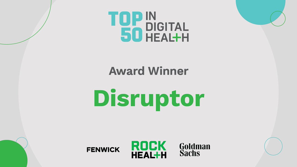 Thank you to @Rock_Health for this recognition! I am grateful to be surrounded by a driven and talented team, and I am honored to be in the company of these other Top 50 winners. #Top50inDigitalHealth #10YearsofTop50
ow.ly/r1w950H4ABM