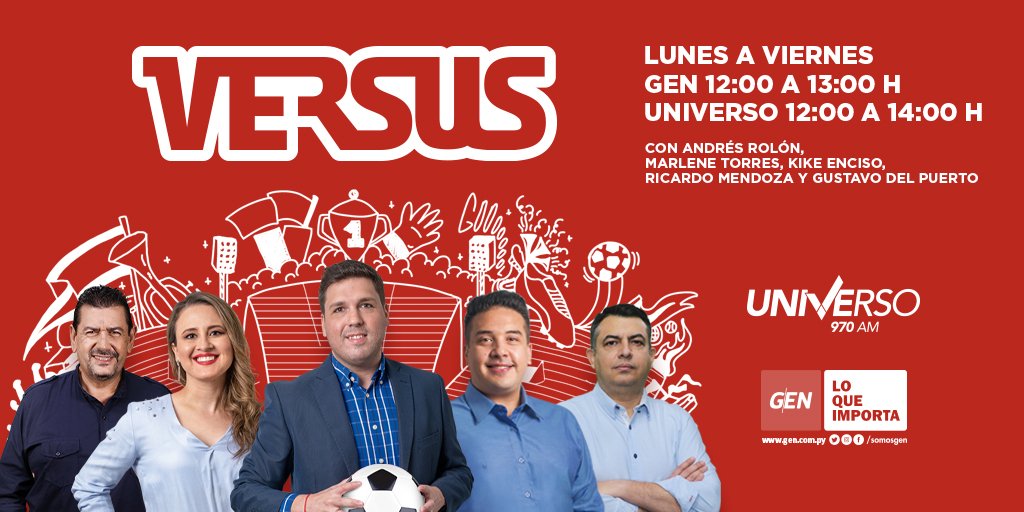 SomosVsSports's tweet photo. 🔴 #Al_Aire
Lᴀs ɪɴғᴏʀᴍᴀᴄɪᴏɴᴇs ᴅᴇᴘᴏʀᴛɪᴠᴀs ᴀʜᴏʀᴀ ᴄᴏɴ ᴇʟ ᴇϙᴜɪᴘᴏ ᴅᴇ #VᴇʀsᴜsRᴀᴅɪᴏ⚽️📻
Conducen:
🎙 @AndresRolon86
🎙 @gusdelpuerto
🎙 @MarleTorres29
🎙 @ricardof73
🎙 @KikeEnciso
En duplex por
📺 @SomosGENAhora
📻 @Universo970py
📲(0984) 970 - 970 https://t.co/jSz61nxjGE