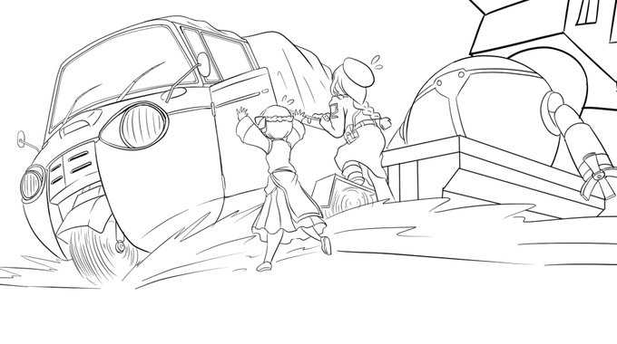 見返してて後半に行くにつれてワイパー描き忘れてるのを思い出すなど ギャー!!! 