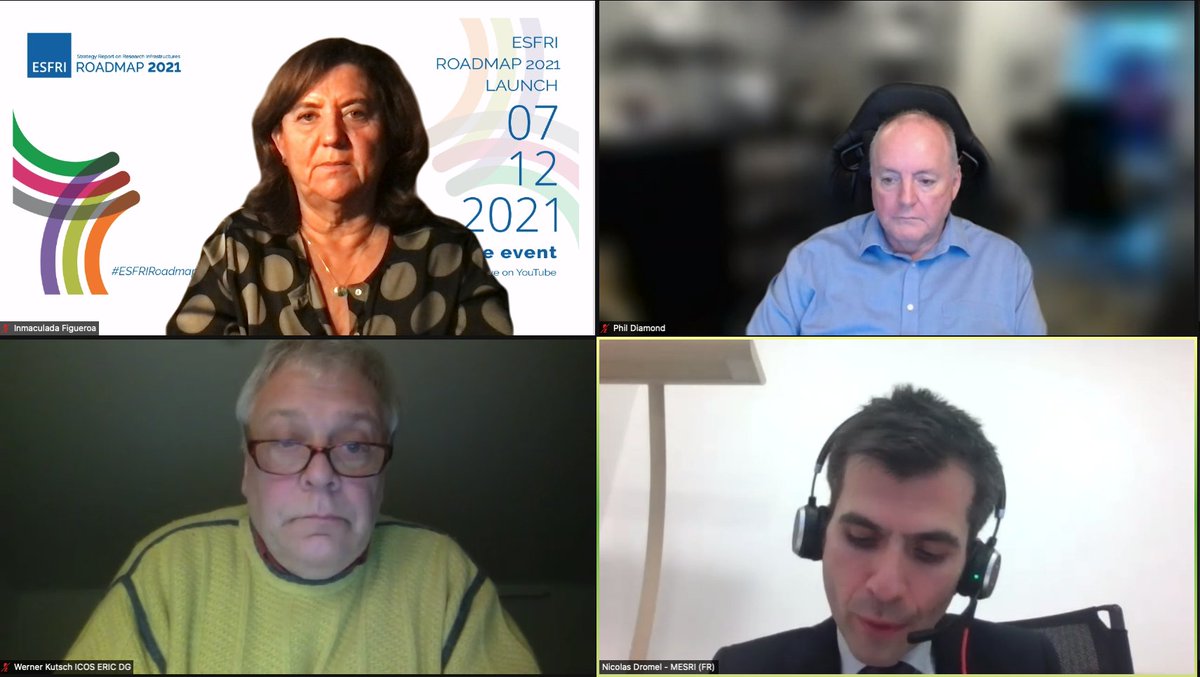 INMAFIGUEROA's tweet photo. Delighted to moderate the @ESFRI RM202 Panel: RIs as drivers of international cooperation
A priority to tackle global challenges
Thanks @SKA_DG @wlkutsch &amp; Nicolas Dromel for your speeches. 

EU-LA collaboration on RI @ResInfraEULAC an example.

#ESFRIRoadmap2021 https://t.co/xCOvLyk0CX