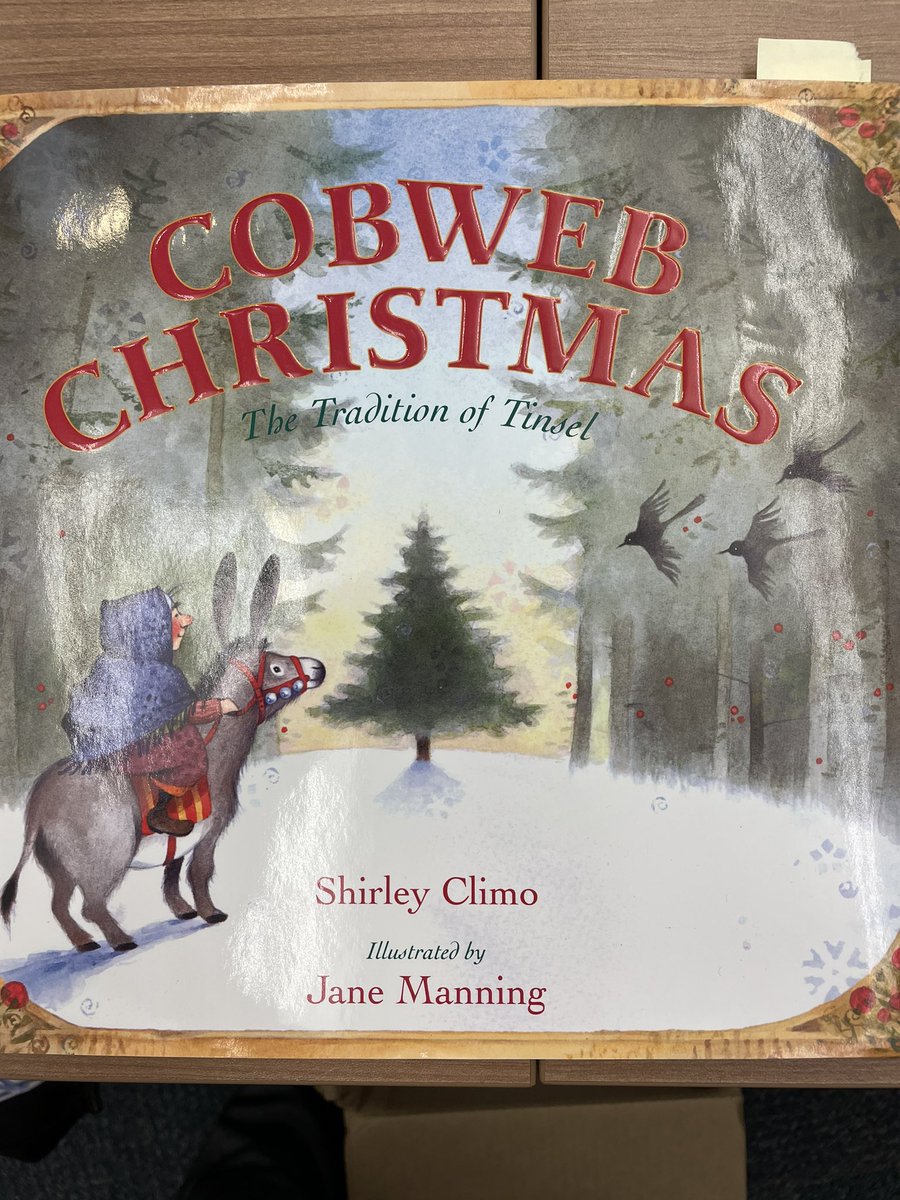 RussellElReads's tweet photo. Getting ready for our holiday story time! Cobweb Christmas by Shirley Climo. #RussellESchool #CobbSchools #CCSDLibMedia #CCALMS https://t.co/Jsbxa7hmtT