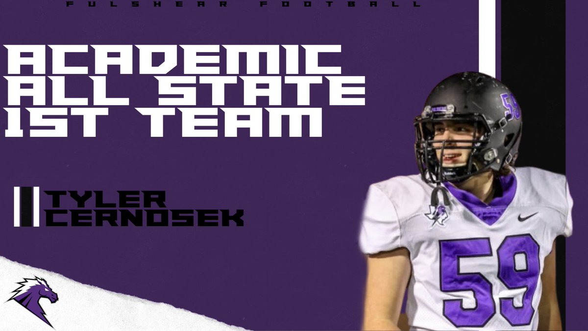 coachcodutti's tweet photo. Congratulations to 
Tyler Cernosek 
@tyler_cernosek 
1st Team Academic All State 
@fulshear_fball 
#WeAreFu1shear https://t.co/Zu96ia4F9A
