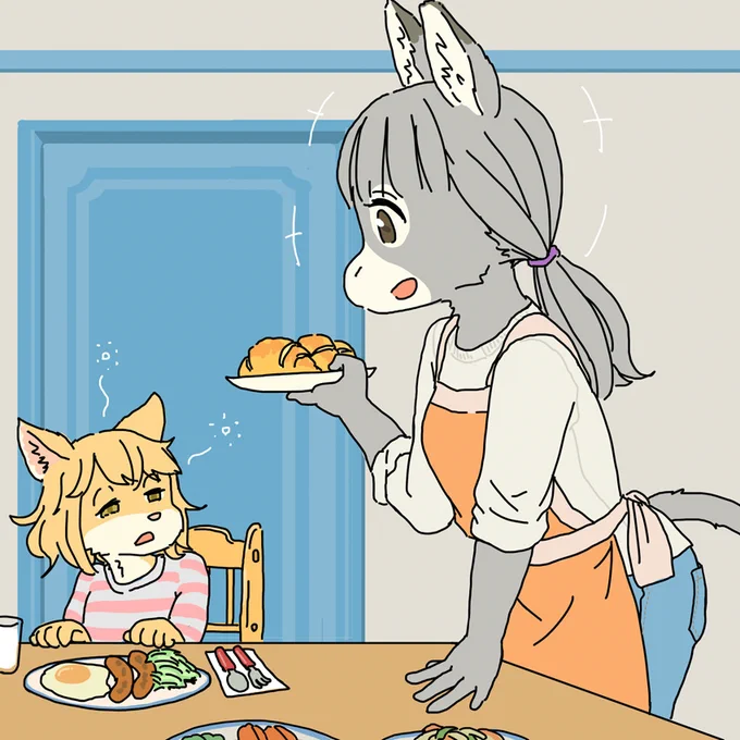 朝食女子の朝は早い 