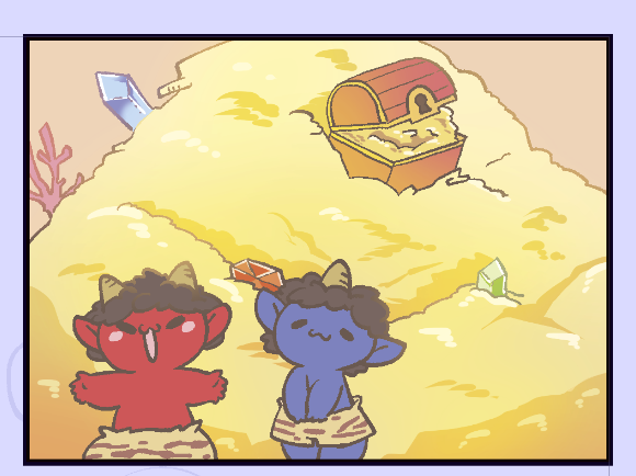 色塗ると一気に変わるからお絵描き面白い 