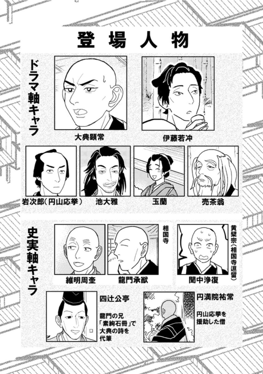 【内容】
冬至冬夜:冬至冬夜に坊主たちの王様ゲームに巻き込まれる大と若
ポージング若冲:色っぽい絵写生大会を行う岩、雅、若
公家のお遊び:大のお悩みに応える四辻

58p/全年齢向け/500円/大若 