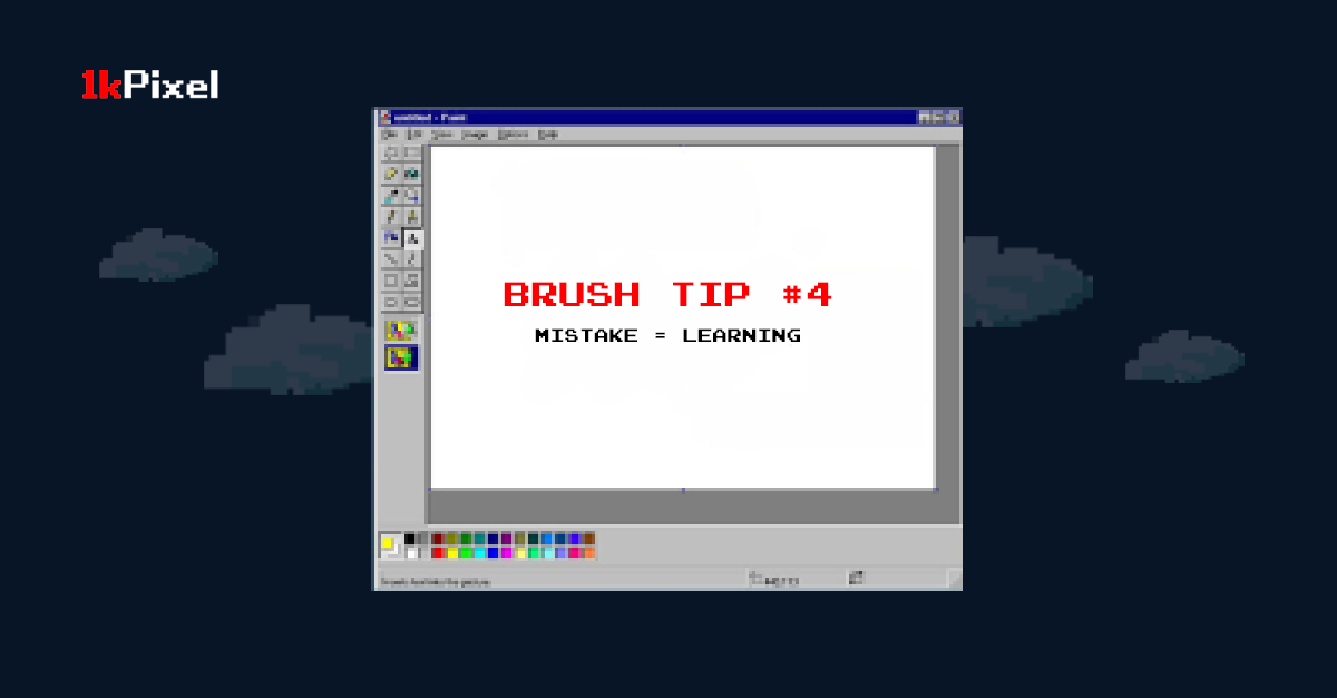 1kPixel's tweet photo. Donβt be afraid of making mistakes.Β
Just change the way you look at them.
Tag the friend who needs to hear this.
#PixelArt #NFTCommunity #NFTTwitter #CryptoArtΒ #BrushTipΒ #1KPixel #NFTs https://t.co/p5j3dtHTij