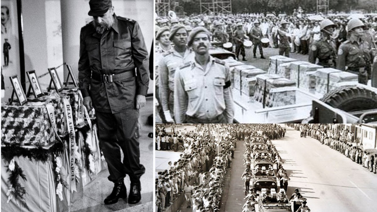 OSRICuba's tweet image. A 32 años de realizada una merecida ceremonia nacional en el mausoleo General Antonio Maceo, en el Cacahual, no olvidamos a nuestros héroes, los Combatientes Internacionalistas. #OSRI #CubaViveEnSuHistoria #TenemosMemoria