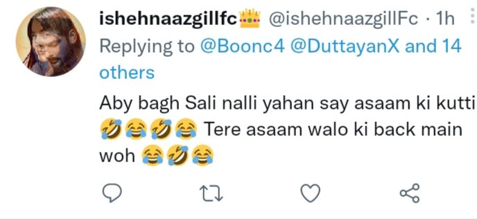 Rajveer_009's tweet photo. Hi
@TwitterIndia
Plz take strong action against this bully @ishehnaazgillFc  he abuses girls very badly, discriminate and applied racism on her.

Plz Guys u also report n block massively to #CleanTwitter from such cheap man
I'd @ishehnaazgillFc https://t.co/vpf9eUniO9