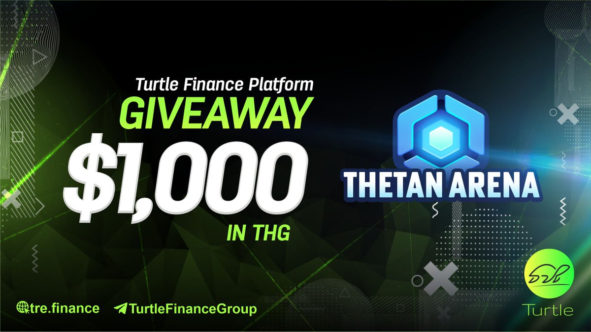 Turtle_Finance_'s tweet photo. 🥳To celebrate the launch of @ThetanArena pairs on #TurtleFinance we are giving away $1000 to our community 

⏰12/07 - 12/14 10:30(GMT+8) 

🐢How to win? 
 ⁃ Complete tasks: https://t.co/F9UHhWPqO2
 ⁃ 20 Winners will get $50 of THG!

#Giveaway #Airdrop #ThetanArena #THG #BSC https://t.co/u4nLMpgGck