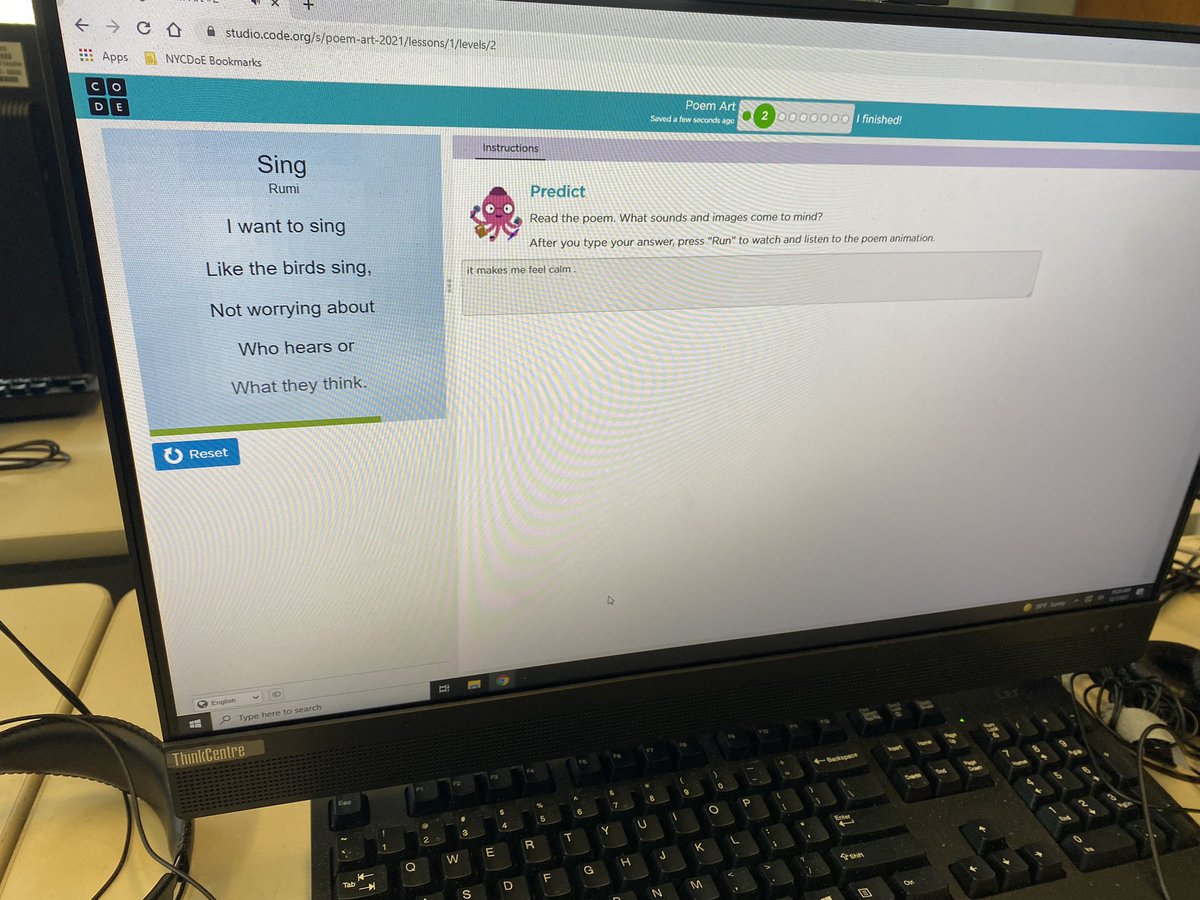 techwithcindy's tweet image. Our @PS41CROCHERON Ss are joining codebytes and @codeorg as they complete Poem Art during #CsEdWeek #CSEverywhere #CSforAllNYC @CSforAllNYC #CSEdWeek2021Photos