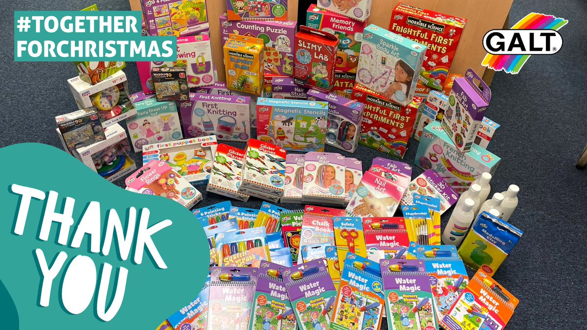 Wonderful donation by <a href="/GaltToys/">Galt Toys</a> to our Christmas appeal 🧸

We are so grateful for all the kind contributions to our campaign #TogetherForChristmas. Every donation, no matter what size means so much: secure.togethertrust.org.uk/christmas-dona…