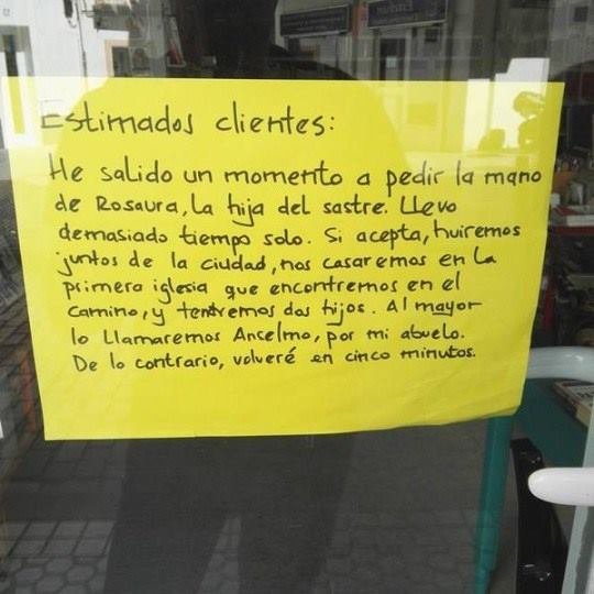 ¿No es hermoso encontrar buena literatura hasta en los actos más cotidianos?

¿Qué opinas?.
