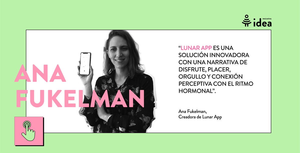 IniciativaIDEA's tweet photo. Ana empezó a gestar su proyecto @somosapplunar para conocer su propio cuerpo y ayudar a miles de personas menstruantes a que también lo hagan. Conoce su proyecto y experiencia como ganadora del Premio IDEA y expositora del #ForoIDEA en una esta entrevista: https://t.co/2WNVQGeuI8 https://t.co/OQ5ZXtfndM