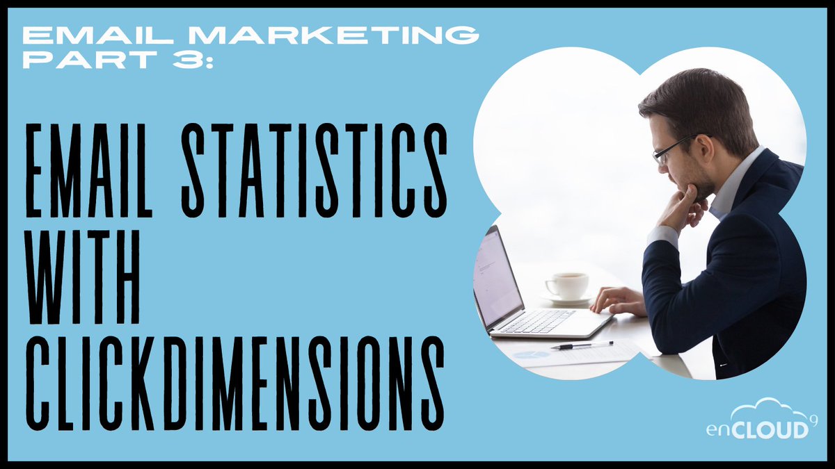 enCloud9's tweet photo. In our third and final blog of our email marketing series, we focus on interpreting the email statistics provided by #ClickDimensions.
ย https://t.co/dFaMYH99G5 #emailmarketing #emailstatistics https://t.co/cbE35ZWOhr