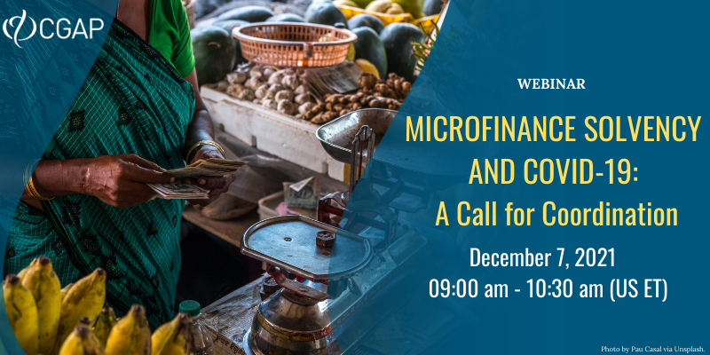 There’s still time to register for our webinar on "Microfinance Solvency and COVID-19: A Call for Coordination". Starts 9:00 AM EST. Register here &gt; &gt; ow.ly/OsXU50H0mNA