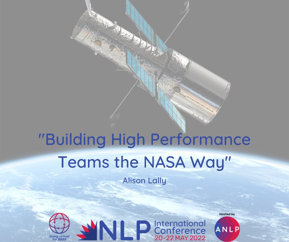 nlpconference's tweet photo. Alison Lally will present the 4-D system for building high performing teams, developed after the initial failure of the Hubble Telescope, delivering 10% or higher improvements year on year. 

Join Alison at the 2022 #NLPConference !
https://t.co/zGEx1Vri6p

#nlp #highperformance https://t.co/DlyKIrp32k