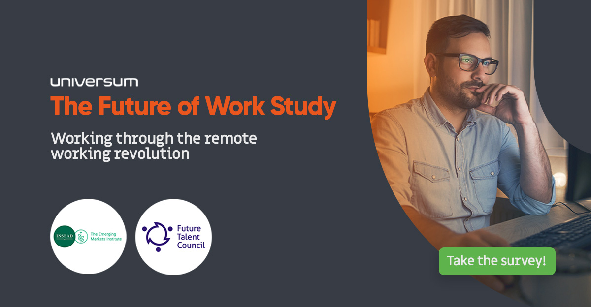 What's the future of work? Share your thoughts in our short survey, and you’ll be the first to receive our global study based on the survey. Click the link to participate: bit.ly/32N1ckv