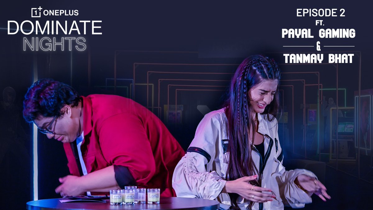 NodwinGaming's tweet photo. Shots fired for shots💥💥💥 OnePlus Dominate Nights Episode 2 will be premiering LIVE at 7 PM today, find out how @thetanmay misses the target & the consequences @Payal_Dhaare has to face🙈😆
#OnePlusDominateNights #OnePlusDominate #PayalGaming https://t.co/k9lYyydSWV