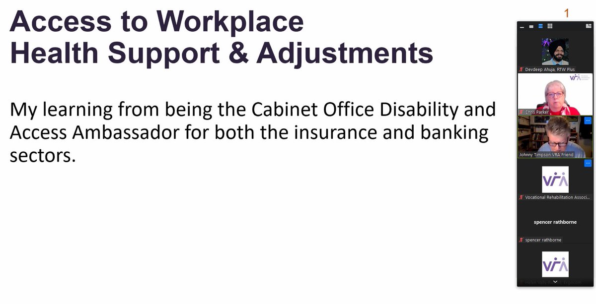 Listening to <a href="/johnnytimpson1/">Johnny Timpson</a> at <a href="/UKVRA/">VRA UK</a> #VRAwards sharing his learning about Workplace Adjustments from being in Cabinet Office Disability and Access Ambassador.