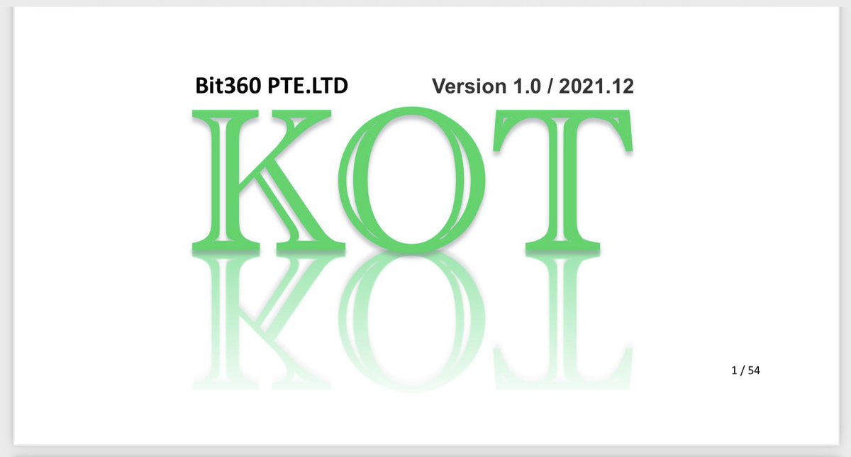 Kotflow white paper to be released soon.