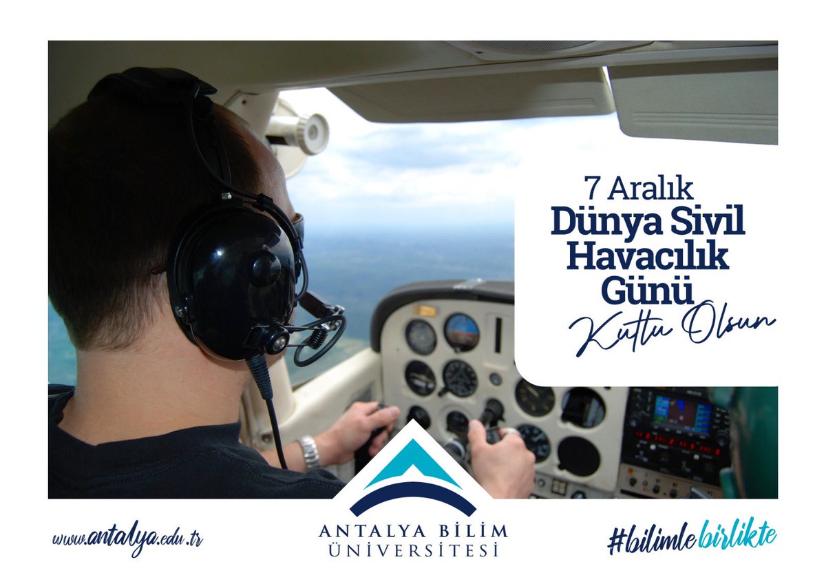 “Gökyüzünün tadını aldığınızda, sonsuza kadar yukarı bakacaksınız.”Leonardo da Vinci
7 Aralık Dünya Sivil Havacılık Günü kutlu olsun.
#bilimlebirlikte #abü #antalyabilimüniversitesi #sivilhavacılık
