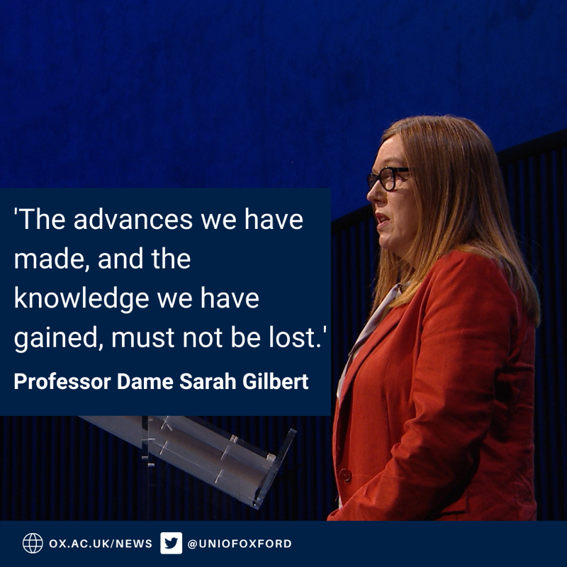 UniofOxford's tweet photo. FULL TRANSCRIPT: Yesterday Prof Dame Sarah Gilbert delivered the 44th #DimblebyLecture.
In her speech, Prof Gilbert covered a wide range of topics including, how a 'Health Defence Force' could help us prepare for, and reduce the impact of, a future pandemic.