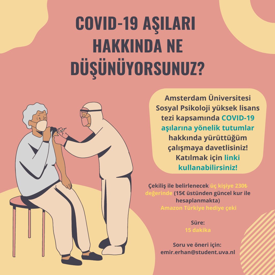 Büyük günün eli kulağında. Rötarlı yüksek lisans mezuniyetime bir adım daha yaklaşıyorum; meşaleleri yakın! Siz de tez çalışmama vakit ayırıp sonrasında bu paylaşımı RT ederseniz çok sevinirim 🙏

İşte fırından taze çıkan link ⬇️
uva.fra1.qualtrics.com/jfe/form/SV_5g…