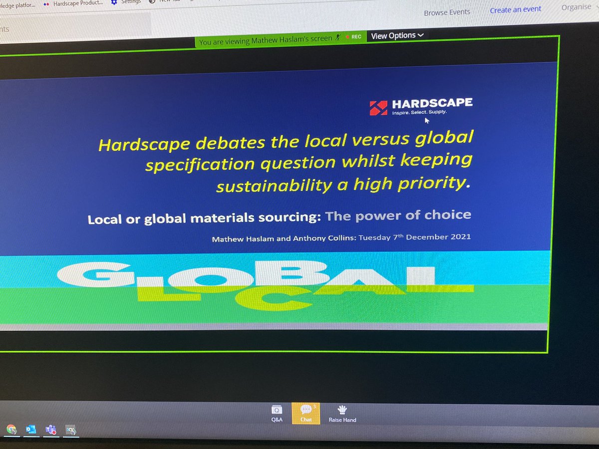 Hardscape_ENG's tweet photo. We’re up and running with our @talklandscape webinar today debating local vs global materials specifications 
#local #global #hardlandscape #materials #specification https://t.co/GiTw940Sr4