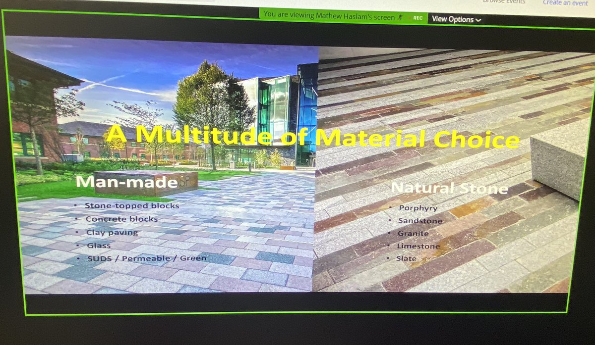 Hardscape_ENG's tweet photo. We’re up and running with our @talklandscape webinar today debating local vs global materials specifications 
#local #global #hardlandscape #materials #specification https://t.co/GiTw940Sr4