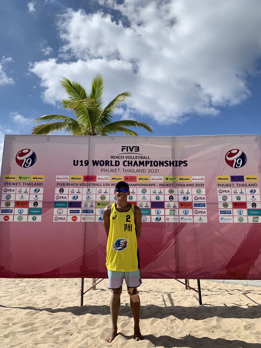 alexandercbtn's tweet photo. 2021 U19 FIVB BEACH VOLLEYBALL WORLD CHAMPIOSHIP🇵🇭🙏🏻🇹🇭🏐

#PNVF
#PSC
#VANI
#REBISCOPH https://t.co/gxJrGbhhF7
