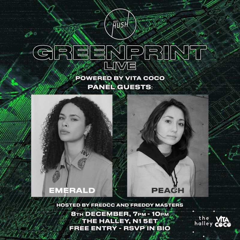 #Tomorrow: We're so excited to be hosting @KeepHushUK's 'Greenprint' Podcast, featuring a panel with DJ's <a href="/EmeraldRose/">EmeraldRoseLewis</a> and @ItsPeach_ 

Tickets are free, you just need to RSVP:
l8r.it/XjAJ

#TheHalleySpace #KeepHush #NetworkingEvent