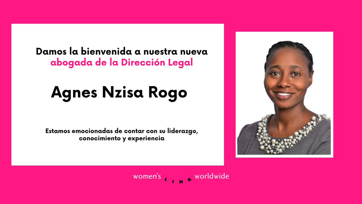 womenslink's tweet photo. Este mes, Agnes Nzisa Rogo (@AgnesRogo), abogada de #Kenia y experta en derechos humanos y derechos de mujeres, se une a @womenslink como abogada de la Dirección Legal.

Estamos seguras de que aportará conocimientos muy valiosos a nuestro equipo. ¡Bienvenida, Agnes! https://t.co/oSP9rnTscw