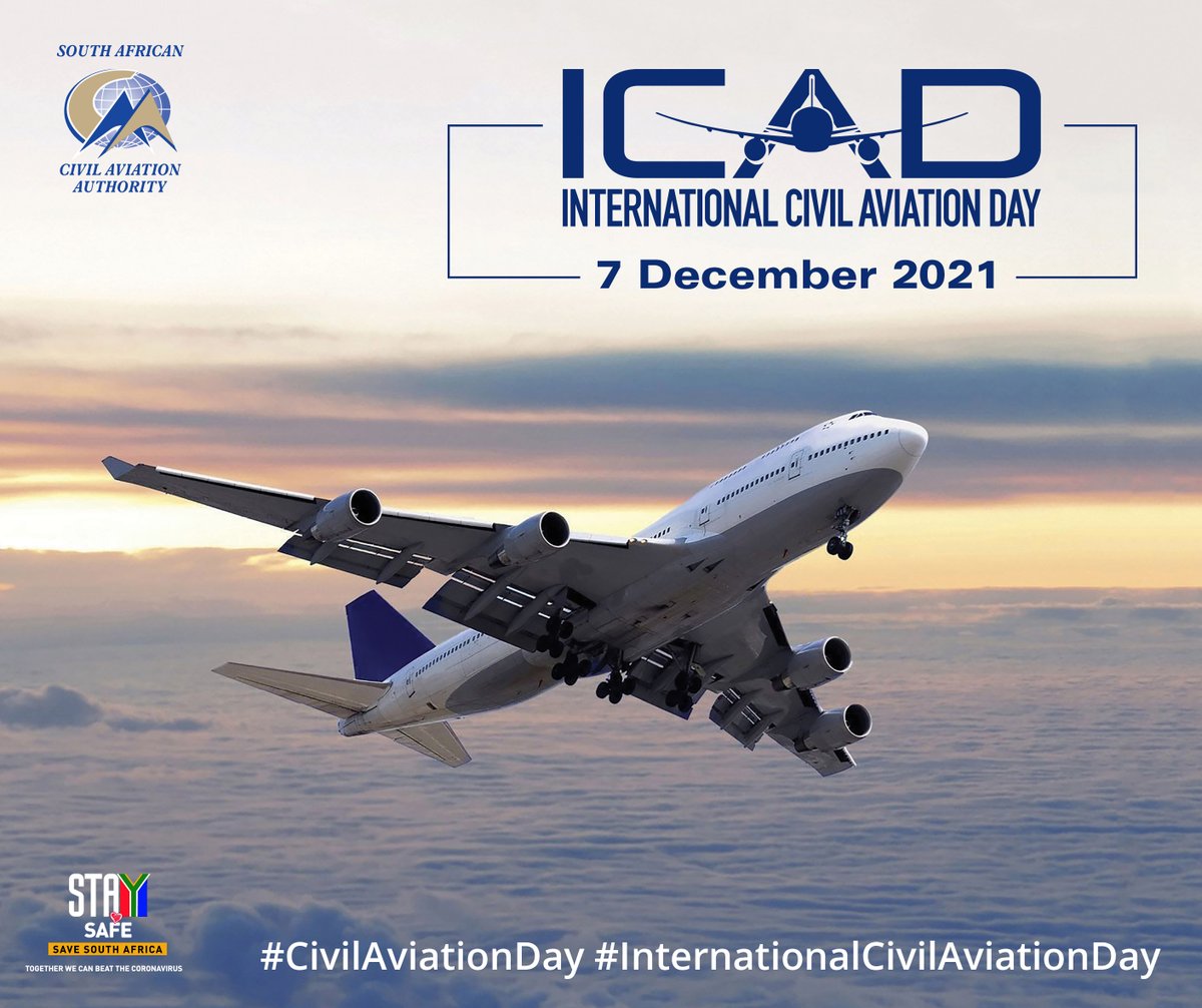 Happy International Civil Aviation Day from all of us at the SACAA.

#CivilAviationDay #InternationalCivilAviationDay