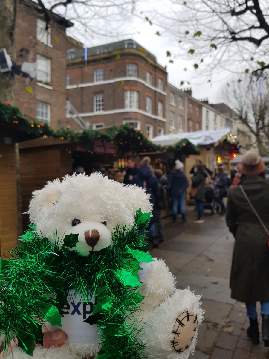 Lenny ventured out of the library today and explored York's fab Christmas market. After making new friends and all that Christmassy excitement, he has come back to the library for a well earned break! 🎅❄ Why don't you come join him? 🐻 #YorkChristmas #LennyTheLibraryBear