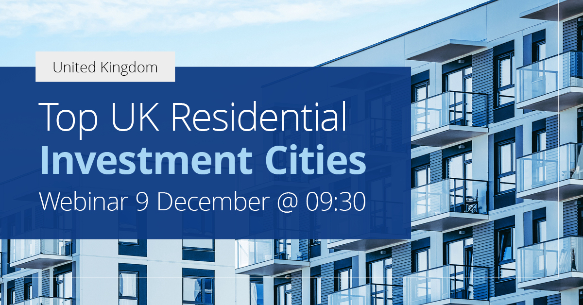Join our webinar on 9 December to find out which two cities have broken into the top 5️⃣ &amp; which city is crowned the new Top UK #ResidentialInvestment City. 🏘️💡

Hosted by <a href="/oliverkolo/">oliver kolodseike</a>, Head of Economic Research, this is not to be missed!

Register 👉 ow.ly/yz7X50H55w5