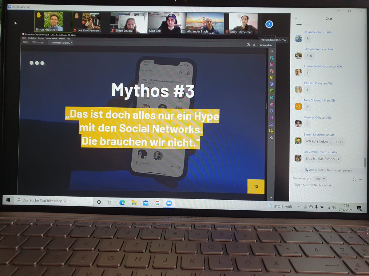 Alles nur ein Hype? - Ich denke nicht😉(Barcamp - "Digital Natives")
Danke für eure Mitarbeit und euer tolles Feedback ✌️
<a href="/nicovanboll/">nicovanboll</a> <a href="/eileenlvsz/">Eileen</a> <a href="/alexndmrktng/">alexandmarketing</a> @emilyonkomm #onkomm #dll21