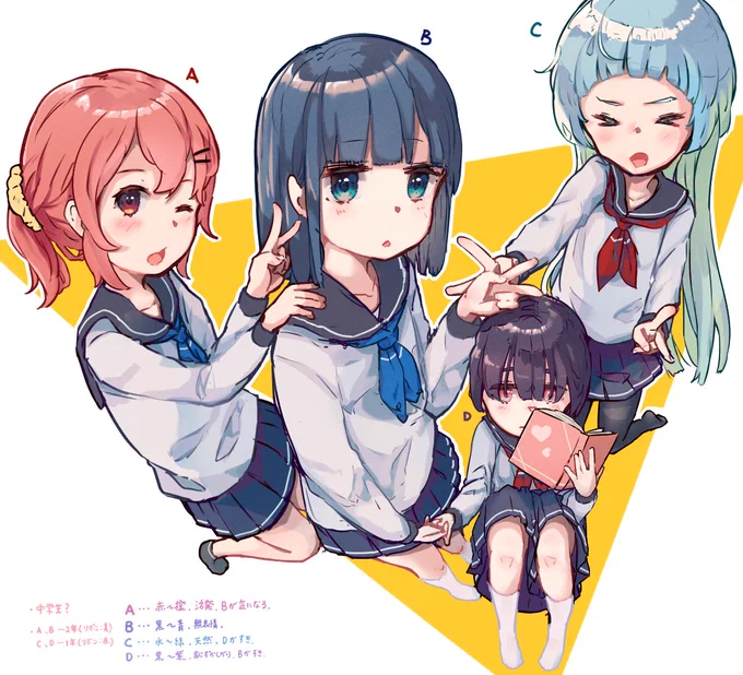 なんかよくある女子校生4人組のやつ 