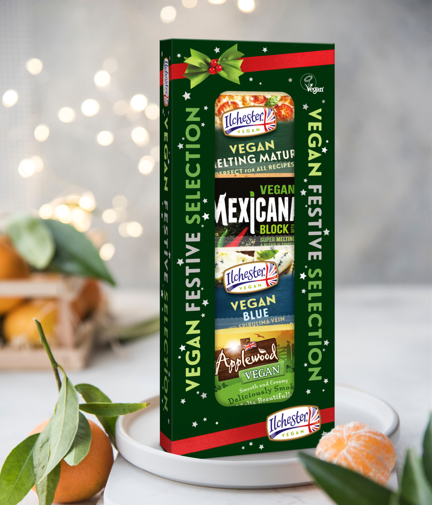 🎄 Serve up THE BEST Vegan Cheezeboard this festive season, only with Ilchester® Vegan Festive Selection.  A perfect post-dinner treat that will leave them in AWE. 
Available from Sainsbury's and Waitrose now! bit.ly/3qI9ALV
#IlchesterVegan #FestiveCheeze #Vegancheese