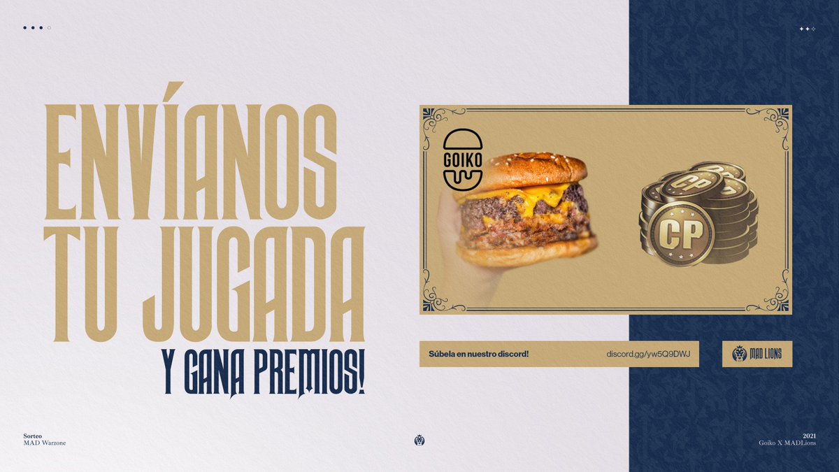 MovistarKOILoL's tweet photo. ¡Seguimos buscando Jugadas Chorreo de la mano de @goiko!
📥Envíanos tus mejores jugadas de Warzone por nuestro Discord 👉 https://t.co/f39OFntBQ4
🔝Esta semana elegiremos 4 nuevas jugadas...
🏆¡Y vosotros votaréis cuál de esas cuatro se lleva premio!
#goMAD #GameOnMTFs https://t.co/W3vIRPT8cH