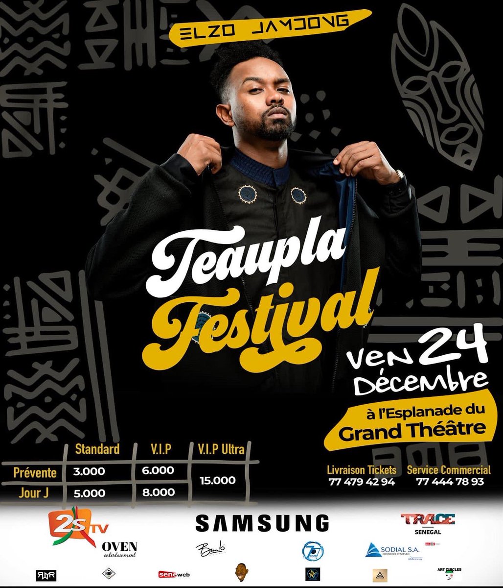 ibrahimwestwick's tweet photo. #NouvellePhotoDeProfil 
Le concert de l'année aura lieu ce 24 DÉCEMBRE à l'esplanade du Grand Théâtre.
@TeauplaFestival 💣 by @ElzoJamdong 🚀
• @teamelzojamdong 
#TeauplaFestival #ElzoJamdong #Senegal #Dakar #JamdongLë https://t.co/aLLbmQ6vHd