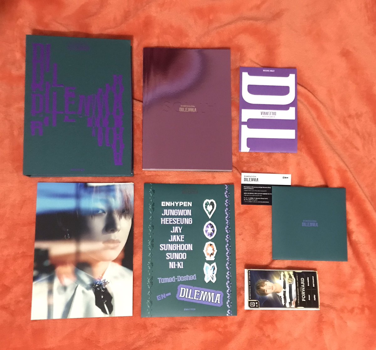 lunastraPH's tweet photo. ONHAND ENHYPEN DIMENSION: DILEMMA ALBUMS (UNSEALED)

📌SCYLLA &amp; CHARYBDIS: 300 ea
📌ODYSSEUS: 250
📌SET: 750 

-complete inclu except random pocas
-unscanned qr
-w/poster (folded)
-free group photo (ot7) wvrs pob for set taker

reply mine + item/s or dm us https://t.co/ZxfMqH0Zap