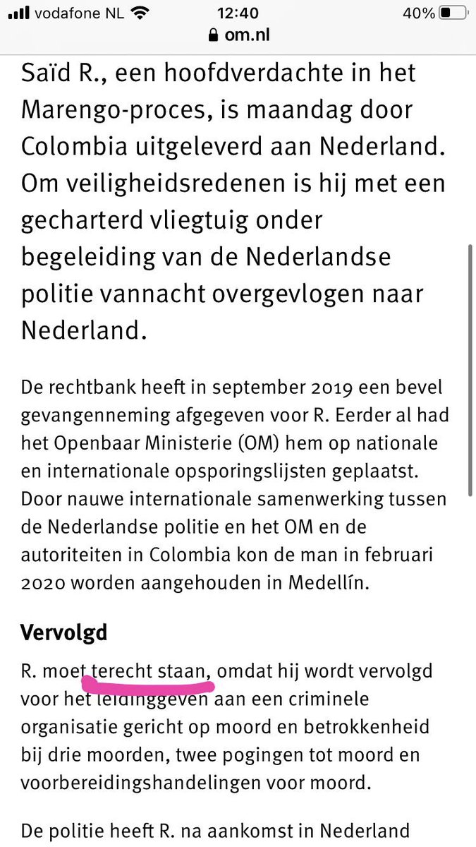 Terecht of niet, dat ie al die tijd niet mocht zitten in dat vliegtuig?