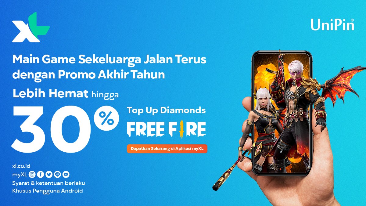 Udah pada ikutan kuis screenshot match Free Fire belum? Buruan ikut kuisnya dan menangkan Samsung A02 dan pulsa senilai 2 juta. Sebelum ikutan, top up diamonds dulu ya di Aplikasi myXL sekarang!
Info selengkapnya klik bit.ly/3F0OxrQ