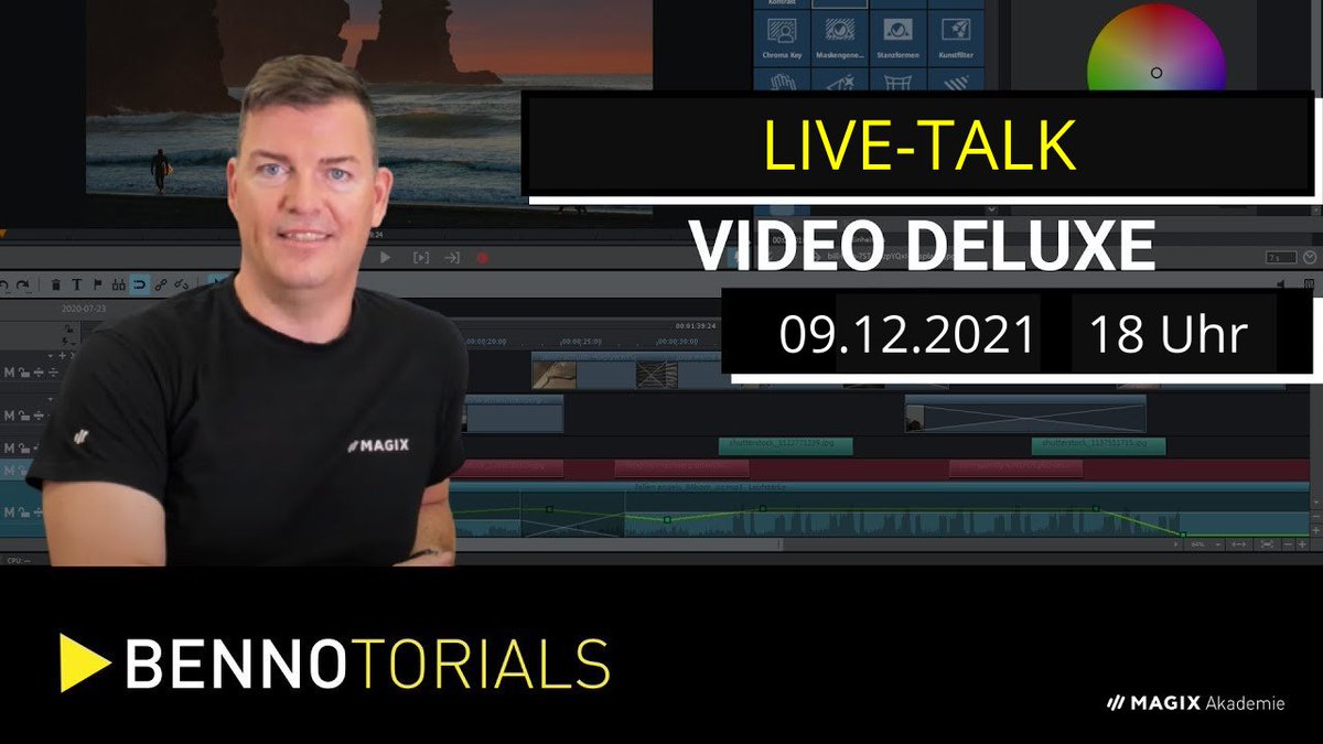 magix_DE's tweet image. Verpasst nicht unseren Live-Talk 'So geht es weiter mit MAGIX #Videodeluxe, #VideoProX, #PhotostoryDeluxe - #Patch' am 09.12.2021 um 18 Uhr auf #YouTube! Unser Trainer Benno spricht live mit Scrum Master Felix von #MAGIX. Ihr seid neugierig? youtube.com/watch?v=sKTmVK…