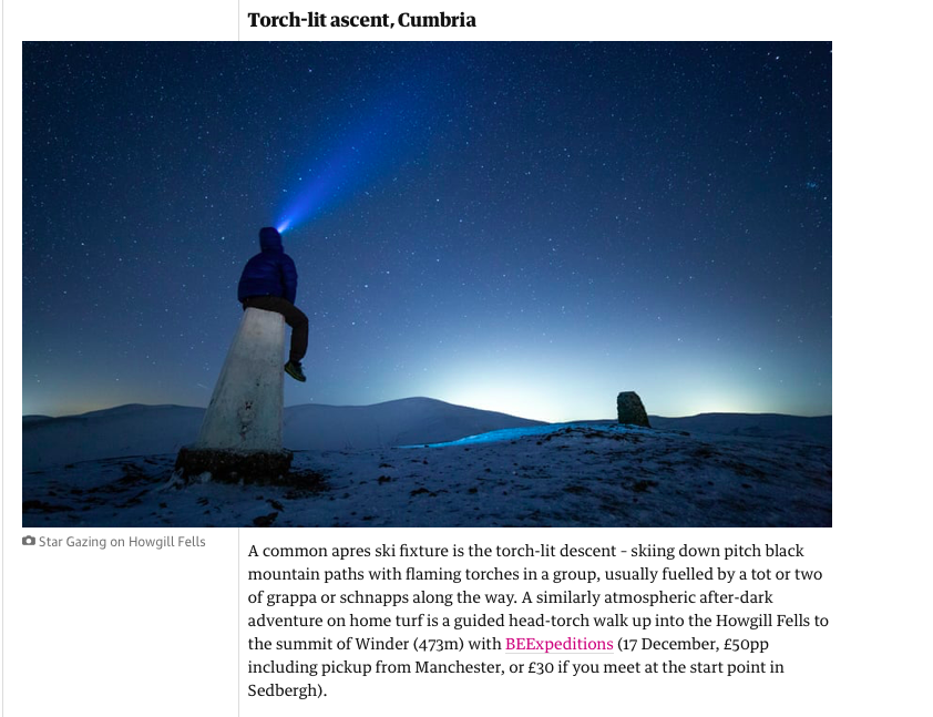 visitsedbergh's tweet photo. Enjoy a magical torch lit walk in the Howgills, December 17th  

As featured in  @GuardianTravel 

📷Dave Forknall 

Full story 👇
https://t.co/l53h5ZPjNJ https://t.co/1pRJgyvYem