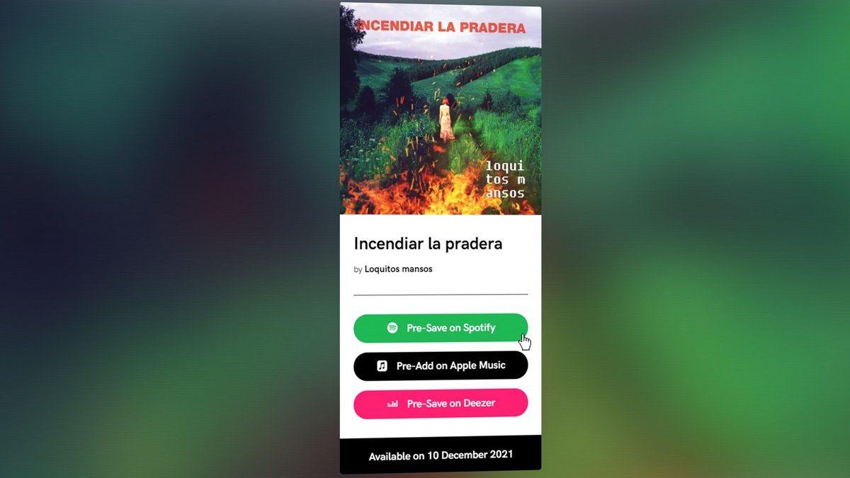 loquitosmansos's tweet photo. 📢🎧
¡Mi más reciente lanzamiento estará disponible este viernes 10 de diciembre! Haz presave aquí: https://t.co/4ONUdi61ZO
#LanzamientoDeSencillo #SingleRelease #RockPeruano #RockPeru #RockLatino #RockHispano #RockEnEspañol #PeruanosEnFinlandia #PeruanosEnElExtranjero #PEX https://t.co/UoMV2BDMiD