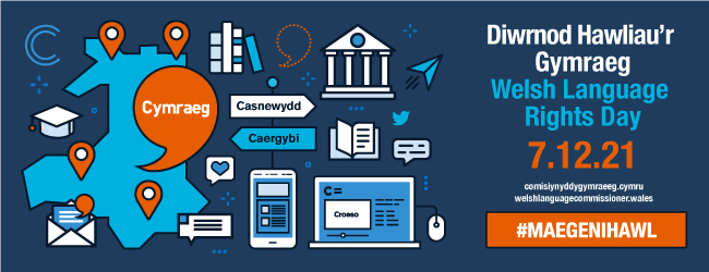 Rydym yn falch o ddathlu Diwrnod Hawliau’r Gymraeg heddiw. ☎️📲💻Cofiwch bod gennych yr hawl i dderbyn gwasanaethau drwy gyfrwng y Gymraeg a’n bod yn croesawu eich ymholiadau yn y Gymraeg #MaeGenIHawl @ComyGymraeg #Cymraeg