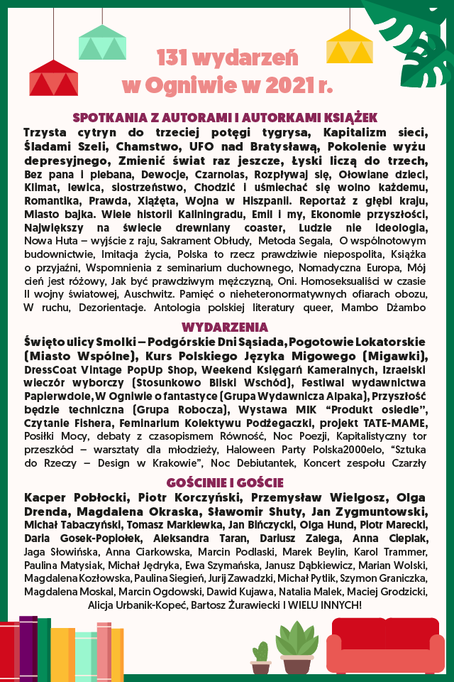 SOgniwo's tweet photo. Wierzymy, że zagłosowaliście w plebiscycie na najlepsze księgarnie, a poniższa grafika ma tylko dyskretnie przypomnieć, kto ma najlepsze wydarzenia.
Link do głosowania: https://t.co/dbCM3wWTAv https://t.co/Uvd89eEECZ