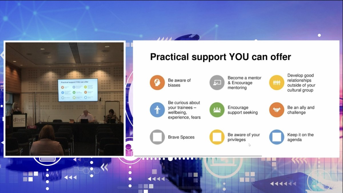 Take home point from the #DEMEC21 Addressing Differential Attainment session - be an ally 👩🏿‍🤝‍👩🏼 #medtwitter #MedEd