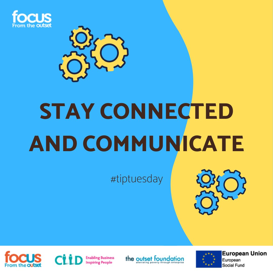 FocusFromOutset's tweet photo. This ones to remind you to stay connected and communicate. We can easily find ourselves distancing from the outside world, but it is important continue to talk and not lock ourselves away. https://t.co/3ON8WFDgF9